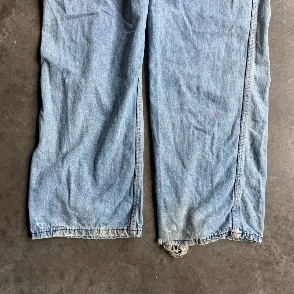 Vintage 50s 60s Big Smith Sanforized Denim Overalls Workwear True VTG Mens 34x29